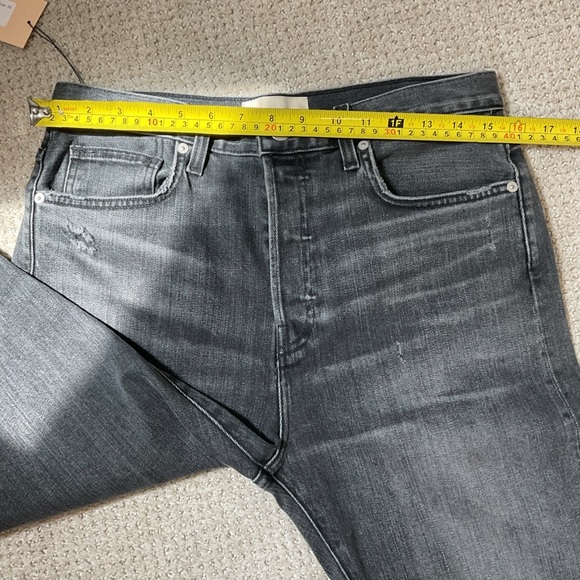 NWT CQY Distressed Icon Oblivian Gray Black Jeans Vintage Slim Size 30 - Picture 10 of 11